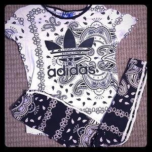 Adidas outfit.